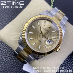 Rolex DateJust 41 126333 904L SS VSF 1:1 Best Edition YG Dial on SS/YG Jubilee Bracelet VS3235 - Super Clone Watch | 1:1 Best Version
