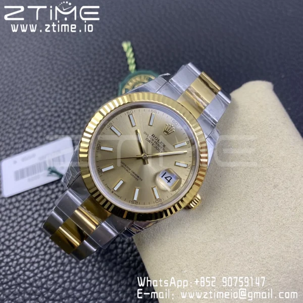 Rolex DateJust 41 126333 904L SS VSF 1:1 Best Edition YG Dial on SS/YG Jubilee Bracelet VS3235 - Super Clone Watch | 1:1 Best Version
