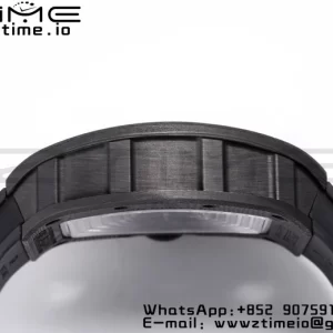 RICHARD MILLE RM055 NTPT BBRファクトリーベストエディション スケルトン ブラックダイヤル ブラックインサイドフレーム ブラックラバーストラップ クローン RMUL2 V3 - スーパークローンウォッチ｜1:1ベストバージョン