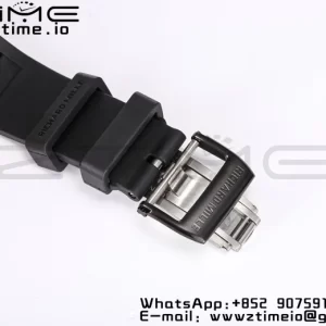 RICHARD MILLE RM055 NTPT BBRファクトリーベストエディション スケルトン ブラックダイヤル ブラックインサイドフレーム ブラックラバーストラップ クローン RMUL2 V3 - スーパークローンウォッチ｜1:1ベストバージョン