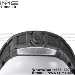 RICHARD MILLE RM055 NTPT BBR Factory Best Edition Scheletro Quadrante Nero Telaio Interno Oro su Cinturino in Gomma Nera Clone RMUL2 V3 - Orologio Super Clone | 1:1 Migliore Versione