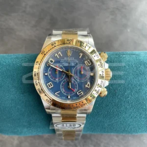 Rolex Rolex Daytona 116503 SS/YG Clean Factory 1:1 Best Edition Blue Dial on SS/YG Oyster Bracelet A4130 - Super Clone Watch | 1:1 Best Version