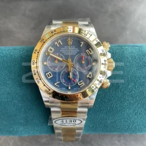 Rolex Rolex Daytona 116503 SS/YG Clean Factory 1:1 Best Edition Blue Dial on SS/YG Oyster Bracelet A4130 - Super Clone Watch | 1:1 Best Version