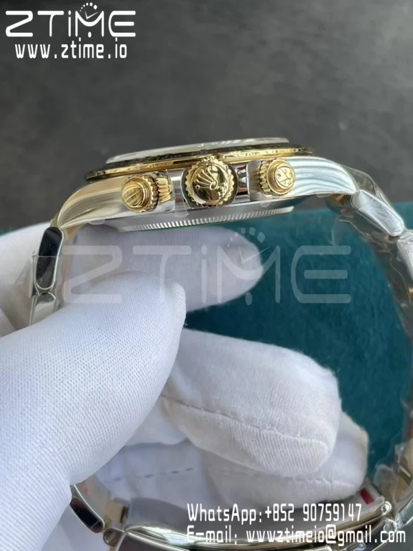 Rolex Rolex Daytona 116503 SS/YG Clean Factory 1:1 Best Edition Blue Dial on SS/YG Oyster Bracelet A4130 - Super Clone Watch | 1:1 Best Version