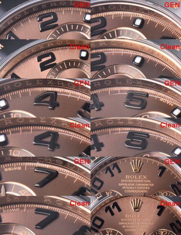 Rolex Daytona 116515 RG Clean Factory 1:1 Best Edition Μαύρο Κεραμικό Κορνίζα Brown Dial Numeral Marker on Oysterflex Rubber Strap A4130 V2 - Super Clone Watch | 1:1 Best Version