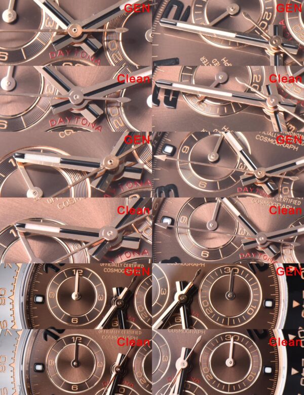 Rolex Daytona 116515 RG Clean Factory 1:1 Best Edition Μαύρο Κεραμικό Κορνίζα Brown Dial Numeral Marker on Oysterflex Rubber Strap A4130 V2 - Super Clone Watch | 1:1 Best Version