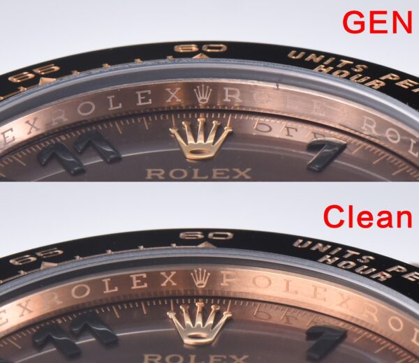 Rolex Daytona 116515 RG Clean Factory 1:1 Best Edition Μαύρο Κεραμικό Κορνίζα Brown Dial Numeral Marker on Oysterflex Rubber Strap A4130 V2 - Super Clone Watch | 1:1 Best Version