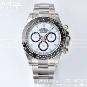 Rolex Daytona 126500 Panda Clean 1:1 Best Edition 904L SS Case and Bracelet White Dial SH4131 - Super Clone Watch | 1:1 Best Version
