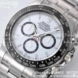 Rolex Daytona 126500 Panda Clean 1:1 Best Edition 904L SS Case and Bracelet White Dial SH4131 - Super Clone Watch | 1:1 Best Version