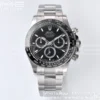 Rolex 2023 Daytona 126500 Clean 1:1 Best Edition 904L Stahl Schwarzes Zifferblatt auf SS Armband SH4131 - Super Clone Watch | 1:1 Best Version