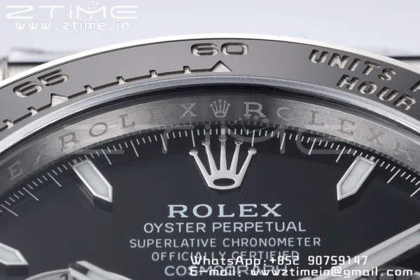 Rolex 2023 Daytona 126500 Clean 1:1 Best Edition 904L Steel Black Dial on SS Bracelet SH4131 - Super Clone Watch | 1:1 Best Version