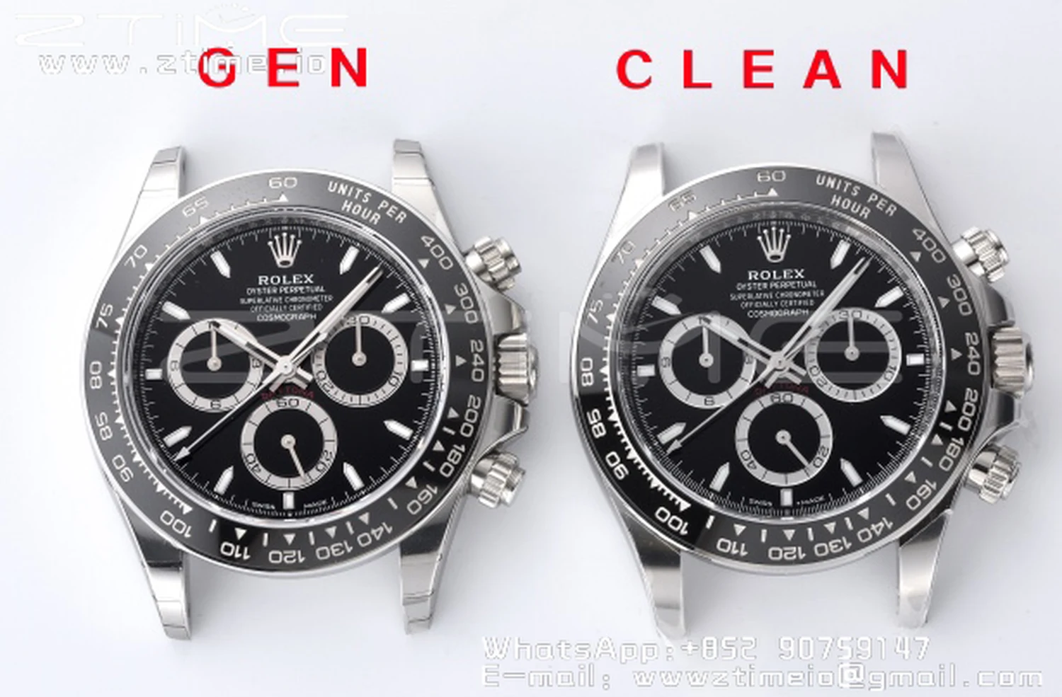 Review: Clean Factory Rolex New Black Ceramic Daytona Replica vs. Original Comparison - Super Clone Watch | 1:1 Best Version