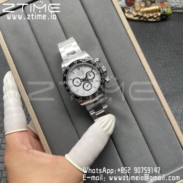 Rolex Daytona 126500 Panda EWE Factory 1:1 Best Edition 904L SS White Dial SH4131 - Super Clone Watch | 1:1 Best Version