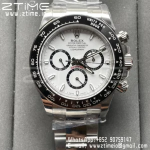 Rolex Daytona 126500 Panda EWE Factory 1:1 Best Edition 904L SS White Dial SH4131 - Super Clone Watch | 1:1 Best Version