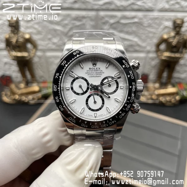 Rolex Daytona 126500 Panda EWE Factory 1:1 Best Edition 904L SS White Dial SH4131 - Super Clone Watch | 1:1 Best Version