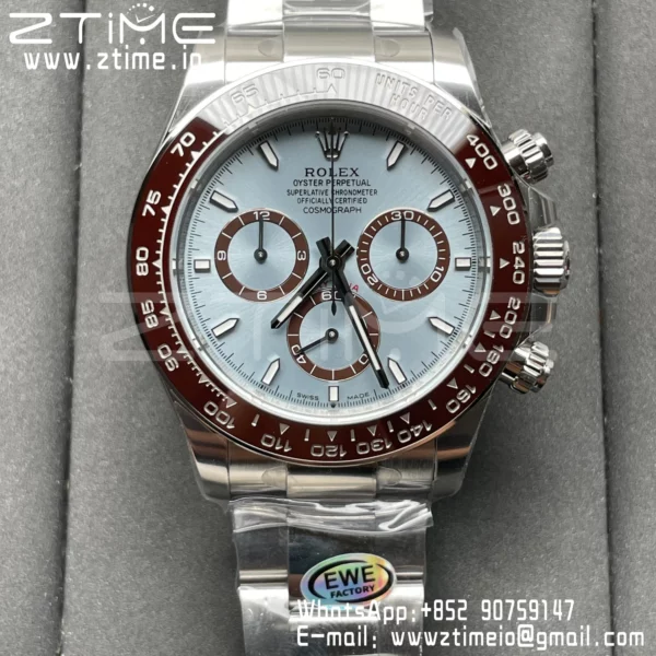 Rolex Daytona 126506-0001 EWE Factory 1:1 Best Edition 904L SS Ice Blue Dial SH4131 - Super Clone Watch | 1:1 Best Version