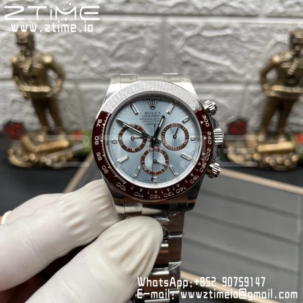 Rolex Daytona 126506-0002 EWE Factory 1:1 Best Edition 904L SS Ice Blue Diamond Scale Dial SH4131 - Super Clone Watch | 1:1 Best Version