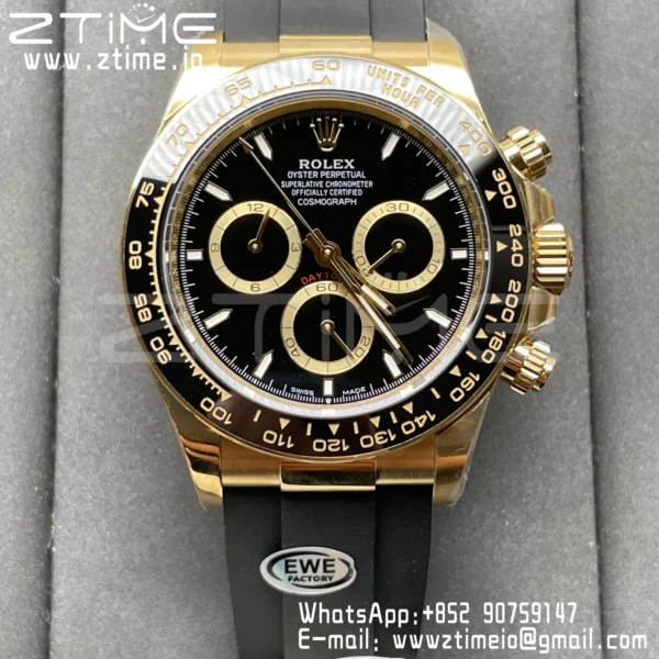 Rolex Daytona 126518-0008 EWE Factory 1:1 Best Edition 904L Black Dial SH4131 - Super Clone Watch | 1:1 Best Version