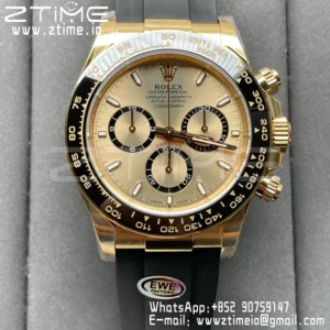Rolex Daytona 126518-0008 EWE Factory 1:1 Best Edition 904L YG Dial SH4131 - Super Clone Watch | 1:1 Best Version