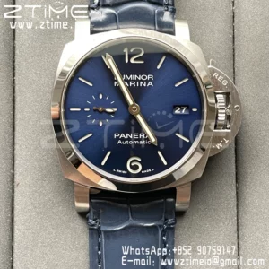 Panerai PAM1393 VS Factory 1:1 Best Edition Blue Dial on Blue Leather Strap P.9010 Clone - Super Clone Watch | 1:1 Best Version