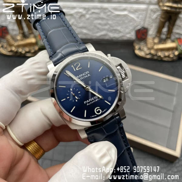 Panerai PAM1393 VS Factory 1:1 Best Edition Blue Dial on Blue Leather Strap P.9010 Clone - Super Clone Watch | 1:1 Best Version