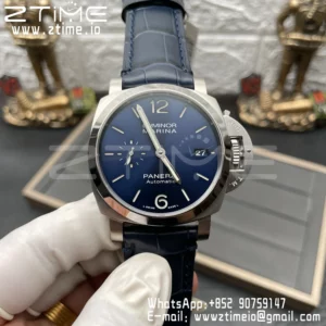 Panerai PAM1393 VS Factory 1:1 Best Edition Blue Dial on Blue Leather Strap P.9010 Clone - Super Clone Watch | 1:1 Best Version