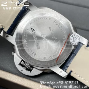 Panerai PAM1393 VS Factory 1:1 Best Edition Blue Dial on Blue Leather Strap P.9010 Clone - Super Clone Watch | 1:1 Best Version