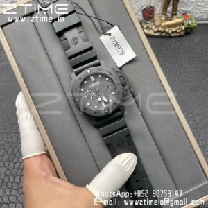 Panerai  PAM979 Carbotech VSF Best Edition Carbon Dial on Rubber Strap P.9010 Clone - Super Clone Watch | 1:1 Best Version