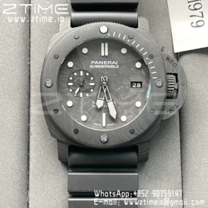 Panerai  PAM979 Carbotech VSF Best Edition Carbon Dial on Rubber Strap P.9010 Clone - Super Clone Watch | 1:1 Best Version