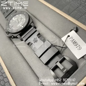 Panerai  PAM979 Carbotech VSF Best Edition Carbon Dial on Rubber Strap P.9010 Clone - Super Clone Watch | 1:1 Best Version