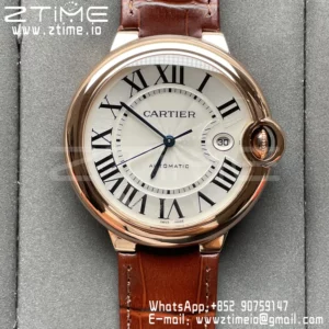 CARTIER Ballon Bleu 42mm WGBB0030 RG AF 1:1 Best Edition  A2824 - Super Clone Watch | 1:1 Best Version
