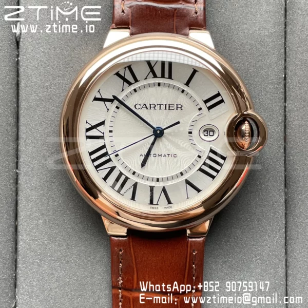 CARTIER Ballon Bleu 42mm WGBB0030 RG AF 1:1 Best Edition  A2824 - Super Clone Watch | 1:1 Best Version