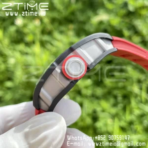 RICHARD MILLE RM055 RM 055 NTPT/Ti ZF 1:1 Best Edition Black Bezel Red Crown - Super Clone Watch | 1:1 Best Version