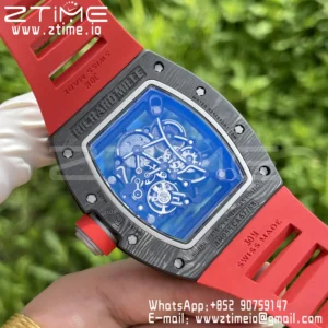 RICHARD MILLE RM055 RM 055 NTPT/Ti ZF 1:1 Best Edition Black Bezel Red Crown - Super Clone Watch | 1:1 Best Version