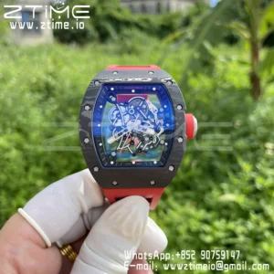RICHARD MILLE RM055 RM 055 NTPT/Ti ZF 1:1 Best Edition Black Bezel Red Crown - Super Clone Watch | 1:1 Best Version