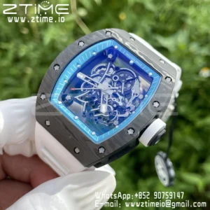 RICHARD MILLE RM055 NTPT ZF 1:1 Best Edition Blue Bezel White Crown RMUL2 Super Clone - Super Clone Watch | 1:1 Best Version