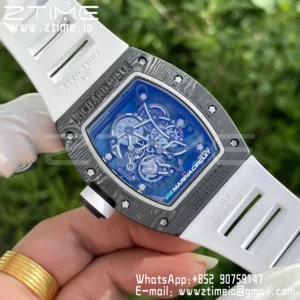 RICHARD MILLE RM055 NTPT ZF 1:1 Best Edition Blue Bezel White Crown RMUL2 Super Clone - Super Clone Watch | 1:1 Best Version