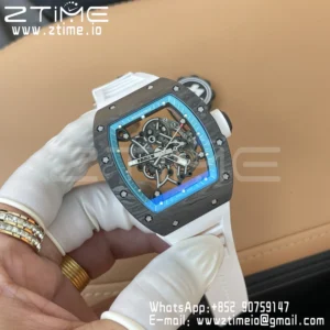 RICHARD MILLE RM055 NTPT ZF 1:1 Best Edition Blue Bezel White Crown RMUL2 Super Clone - Super Clone Watch | 1:1 Best Version
