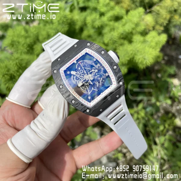 RICHARD MILLE RM055 NTPT ZF 1:1 Best Edition White Bezel White Crown on RMUL2 Super Clone - Super Clone Watch | 1:1 Best Version