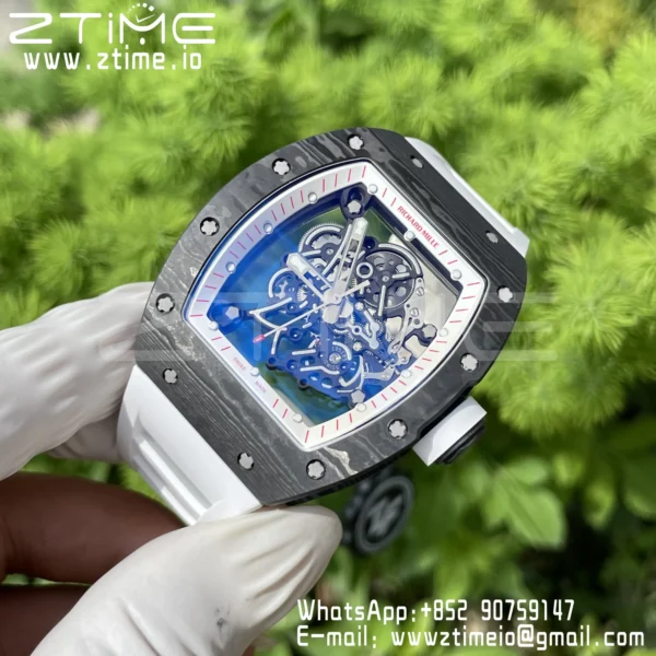 RICHARD MILLE RM055 NTPT ZF 1:1 Best Edition White Bezel White Crown on RMUL2 Super Clone - Super Clone Watch | 1:1 Best Version