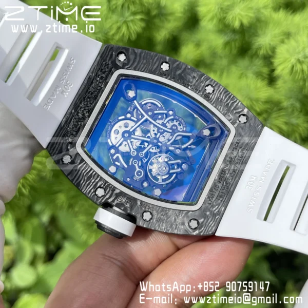 RICHARD MILLE RM055 NTPT ZF 1:1 Best Edition White Bezel White Crown on RMUL2 Super Clone - Super Clone Watch | 1:1 Best Version