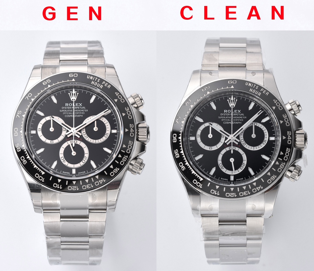Review: Clean Factory Rolex New Black Ceramic Daytona Replica vs. Original Comparison - Super Clone Watch | 1:1 Best Version