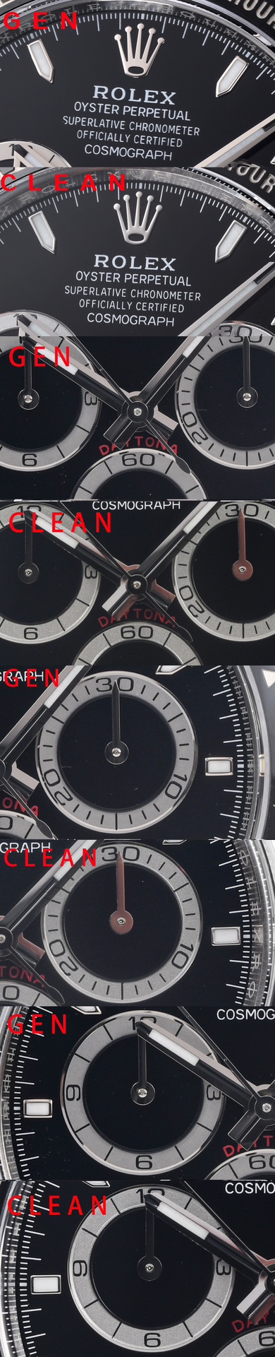 Review: Clean Factory Rolex New Black Ceramic Daytona Replica vs. Original Comparison - Super Clone Watch | 1:1 Best Version