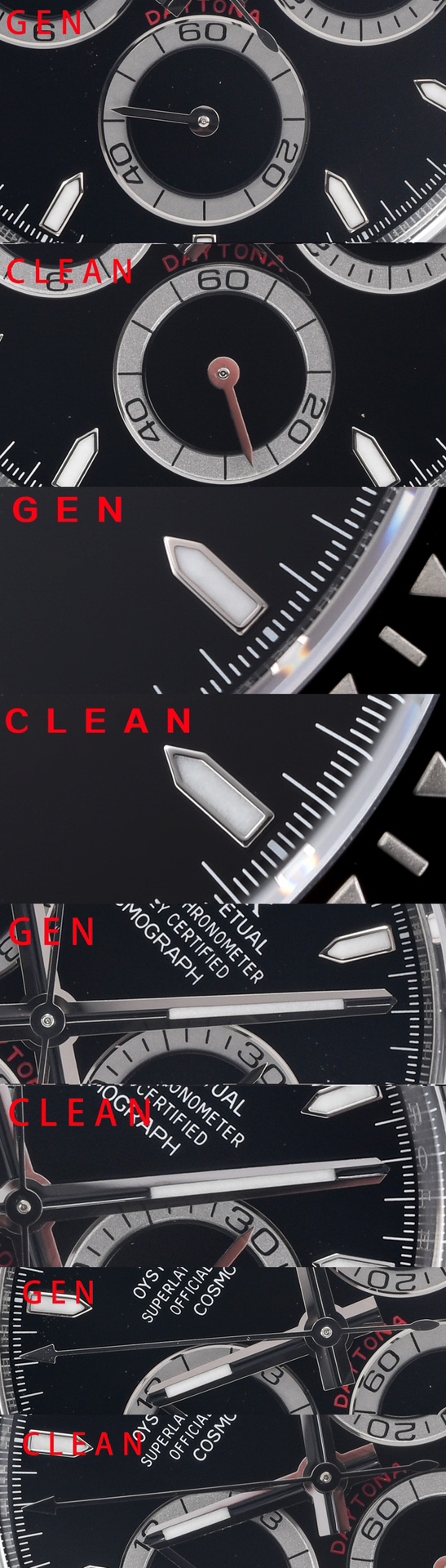 Review: Clean Factory Rolex New Black Ceramic Daytona Replica vs. Original Comparison - Super Clone Watch | 1:1 Best Version
