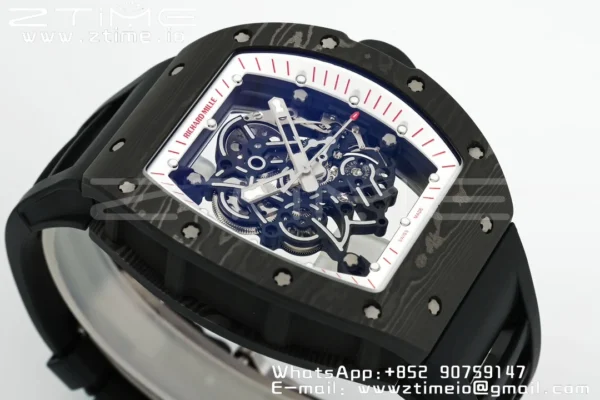 RICHARD MILLE RM055 NTPT/Ti ZF 1:1 Best Edition White Bezel Black Crown RMUL2 Super Clone - Super Clone Watch | 1:1 Best Version