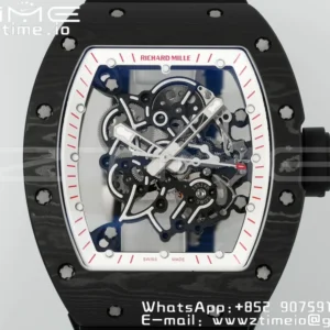 RICHARD MILLE RM055 NTPT/Ti ZF 1:1 Best Edition White Bezel Black Crown RMUL2 Super Clone - Super Clone Watch | 1:1 Best Version