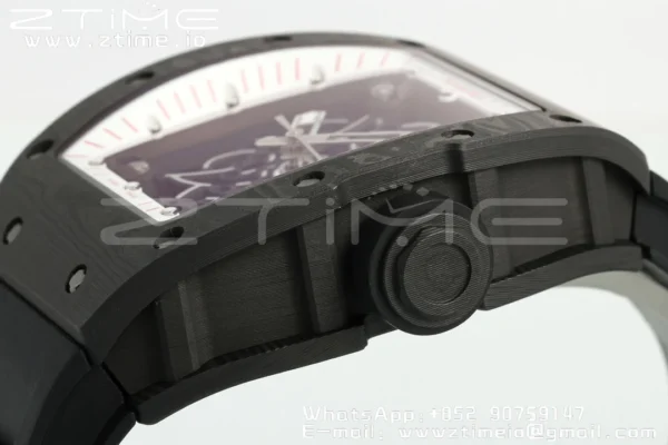 RICHARD MILLE RM055 NTPT/Ti ZF 1:1 Best Edition White Bezel Black Crown RMUL2 Super Clone - Super Clone Watch | 1:1 Best Version