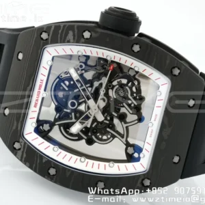 RICHARD MILLE RM055 NTPT/Ti ZF 1:1 Best Edition White Bezel Black Crown RMUL2 Super Clone - Super Clone Watch | 1:1 Best Version