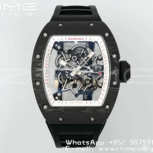 RICHARD MILLE RM055 NTPT/Ti ZF 1:1 Best Edition White Bezel Black Crown RMUL2 Super Clone - Super Clone Watch | 1:1 Best Version