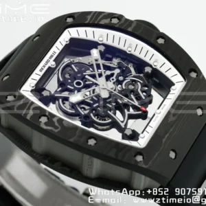 RICHARD MILLE RM055 NTPT/Ti ZF 1:1 Best Edition White Bezel Black RMUL2 Super Clone - Super Clone Watch | 1:1 Best Version
